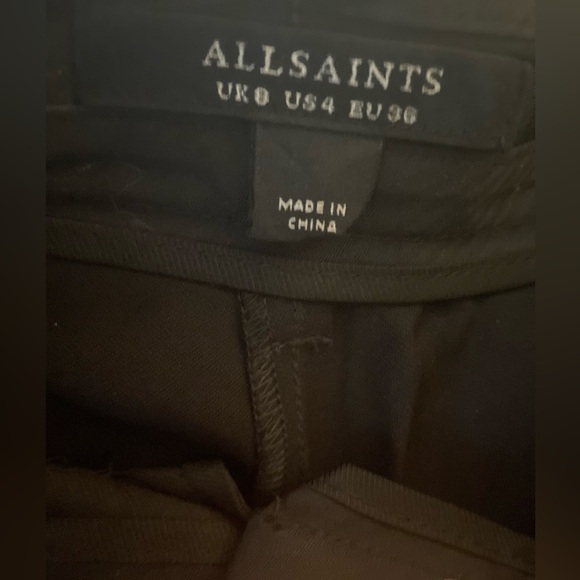 All Saints Norah Trousers in Black - Picture 6 of 8